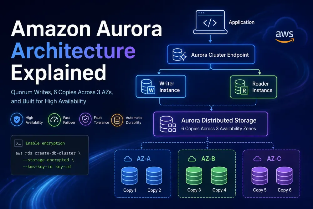 Amazon Aurora: Architecture, Scaling, High Availability, and Real-World Production Patterns