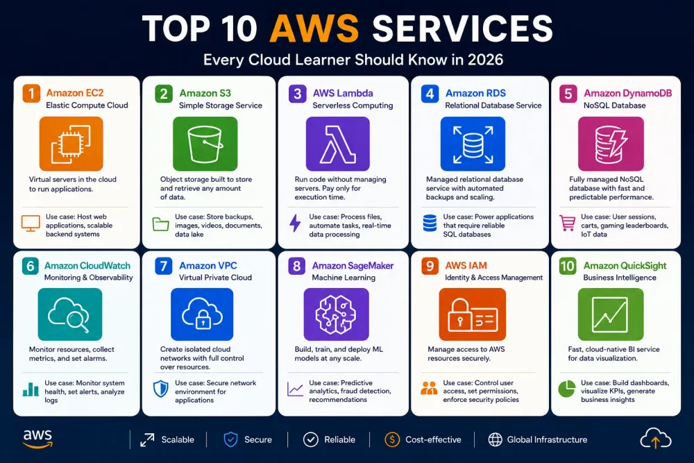 Top AWS Services Every Cloud Learner Should Know in 2026