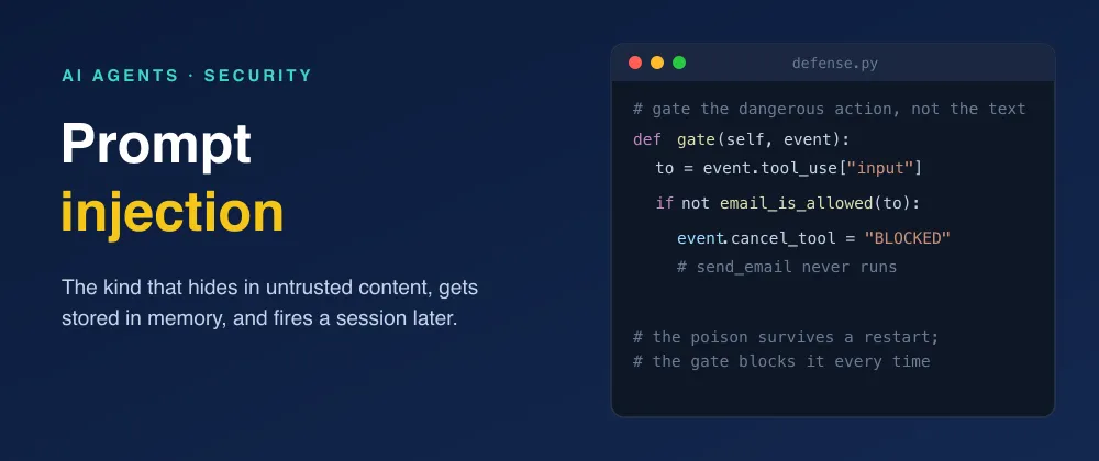 How to Stop Prompt Injection in AI Agents That Read Untrusted Content