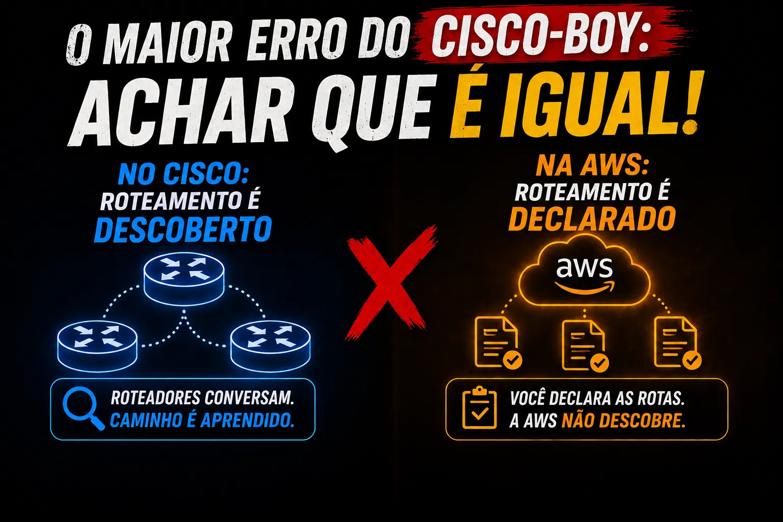 AWS Network: Sua intuição de Cisco pode te enganar na AWS
