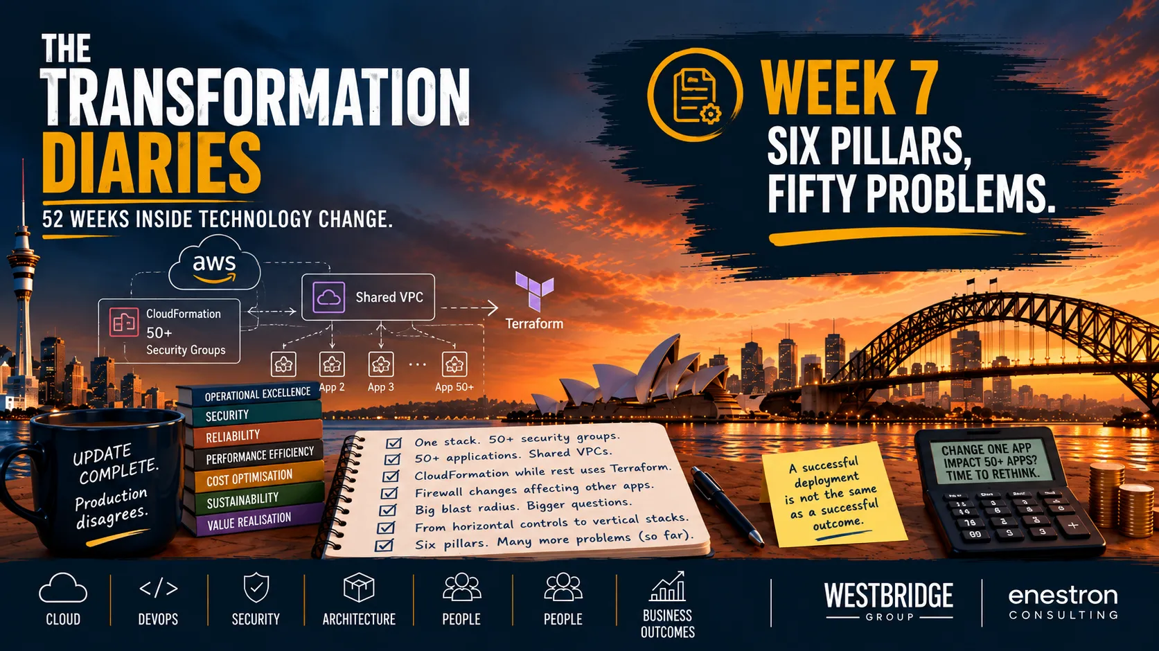 The Transformation Diaries Week 7: Six Pillars, Fifty Problems