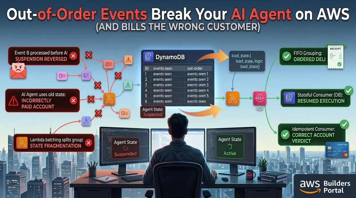 Out-of-Order Events Break Your AI Agent on AWS | AWS Builder Center