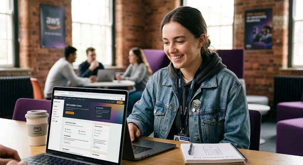 GUÍA COMPLETA: Recompensas para Estudiantes en AWS Builder Center
