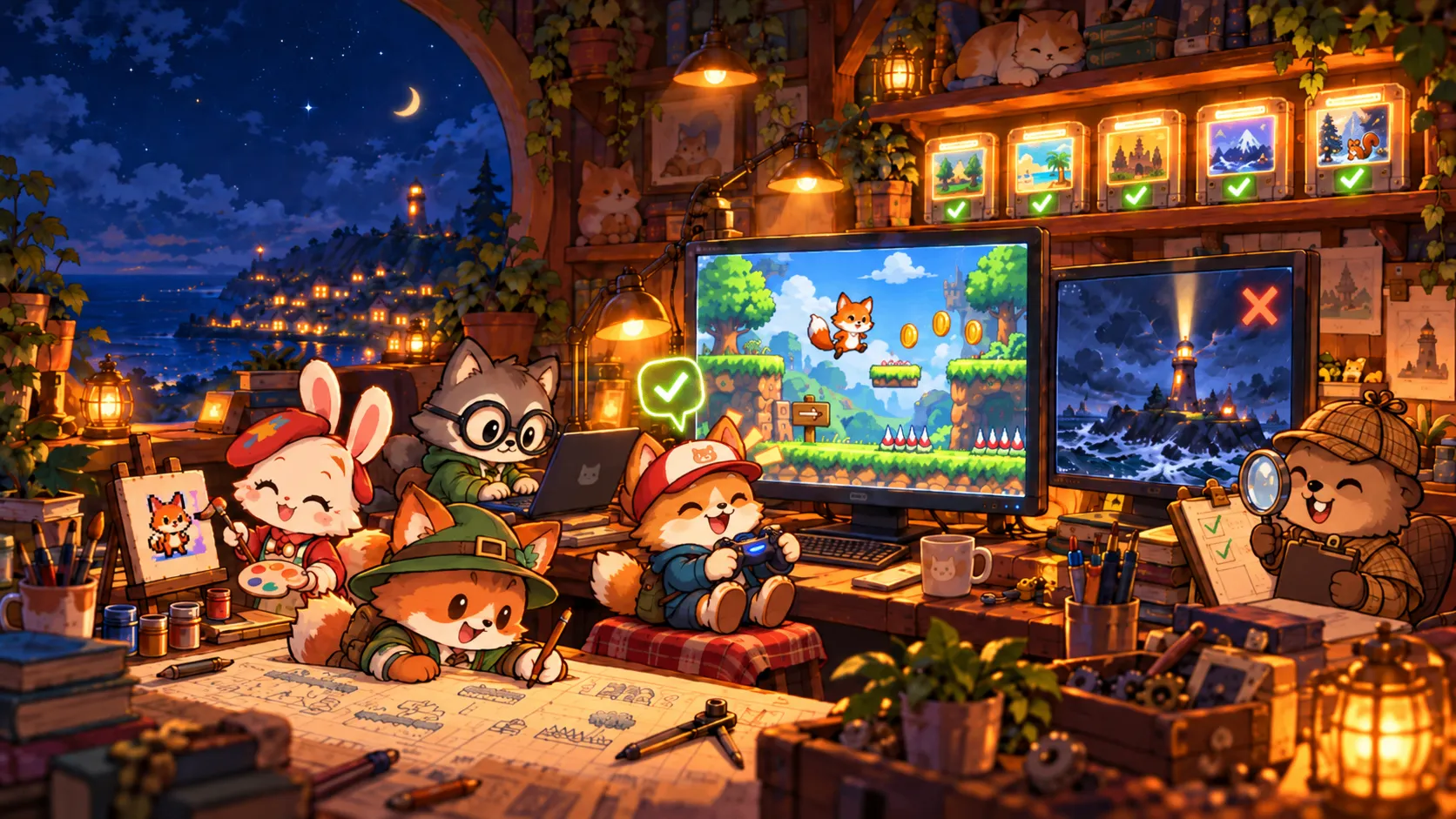The Lighthouse That Wouldn't Turn: Building an AI Game Studio That Plays Its Own Games