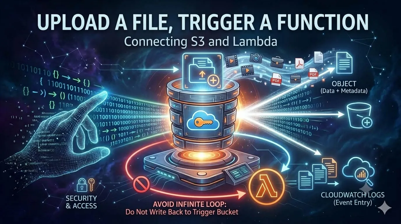⚡ Upload a File, Trigger a Function: Connecting S3 and Lambda