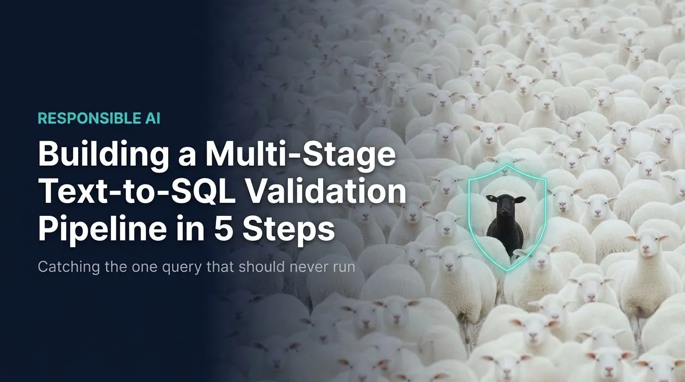 Responsible AI: Building a Multi-Stage Text-to-SQL Validation Pipeline