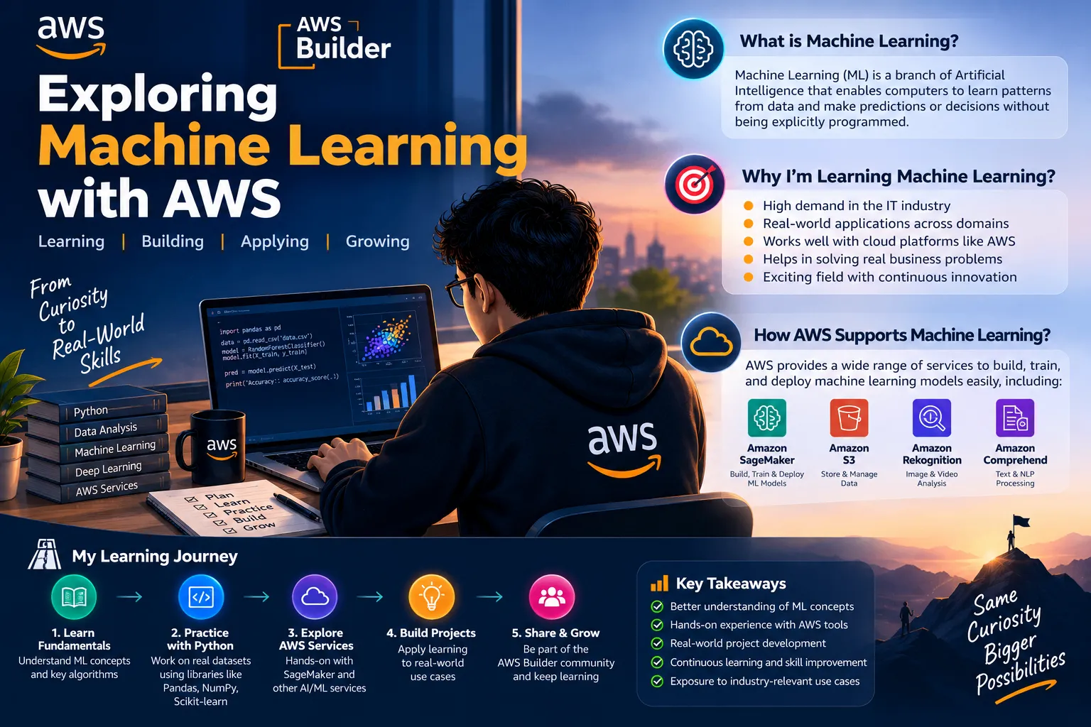 Exploring Machine Learning with AWS: From Learning to Building