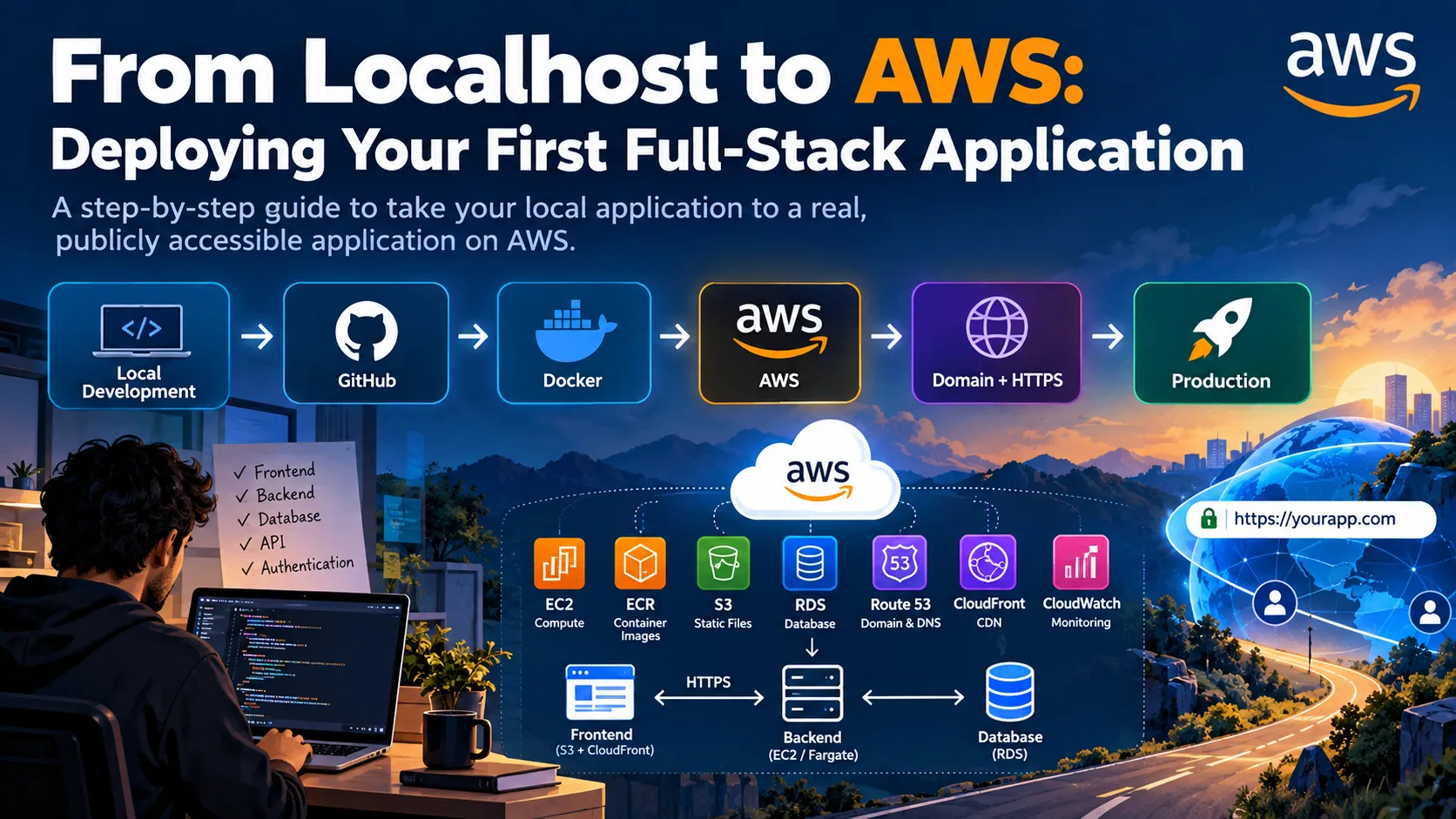 π From Localhost to AWS: Deploying Your First Full-Stack Application
