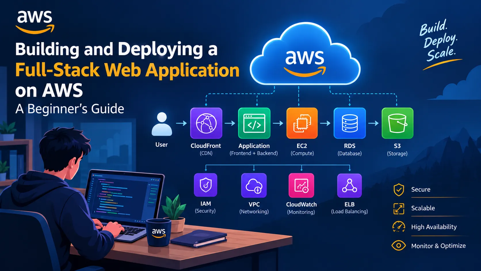 Building and Deploying a Full-Stack Web Application on AWS: A Beginner’s Guide