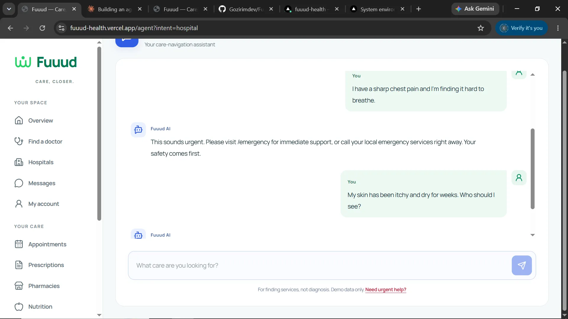 I Built Fuuud AI, a Gentle Agent That Helps You Find the Right Care